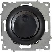 Светорегулятор поворотный без рамки OneKeyElectro Florence 40-600Вт черный картинка